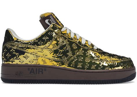 gold air force 1 louis vuitton|louis vuitton nike force 1.